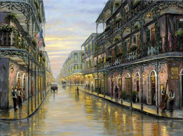 Paysages urbains de la Nouvelle Orléans en Louisiane Peinture à l'huile